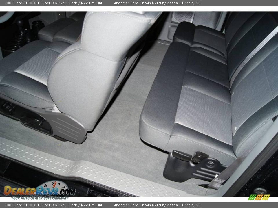 2007 Ford F150 XLT SuperCab 4x4 Black / Medium Flint Photo #27