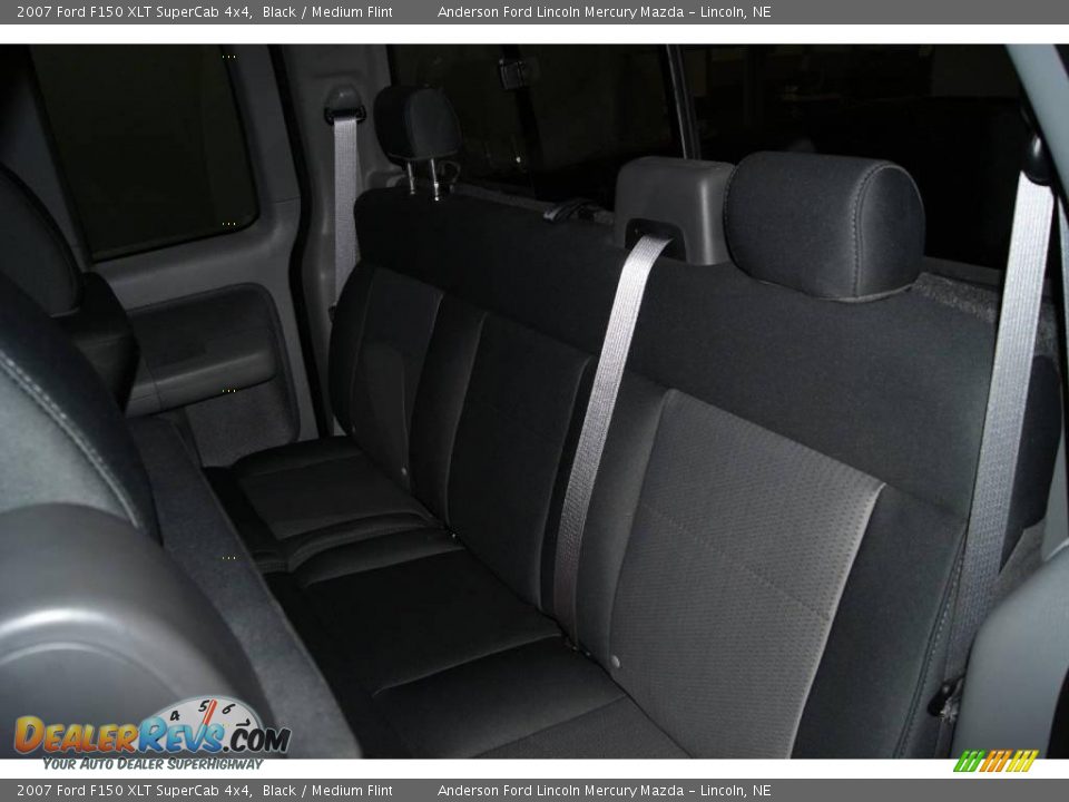 2007 Ford F150 XLT SuperCab 4x4 Black / Medium Flint Photo #28
