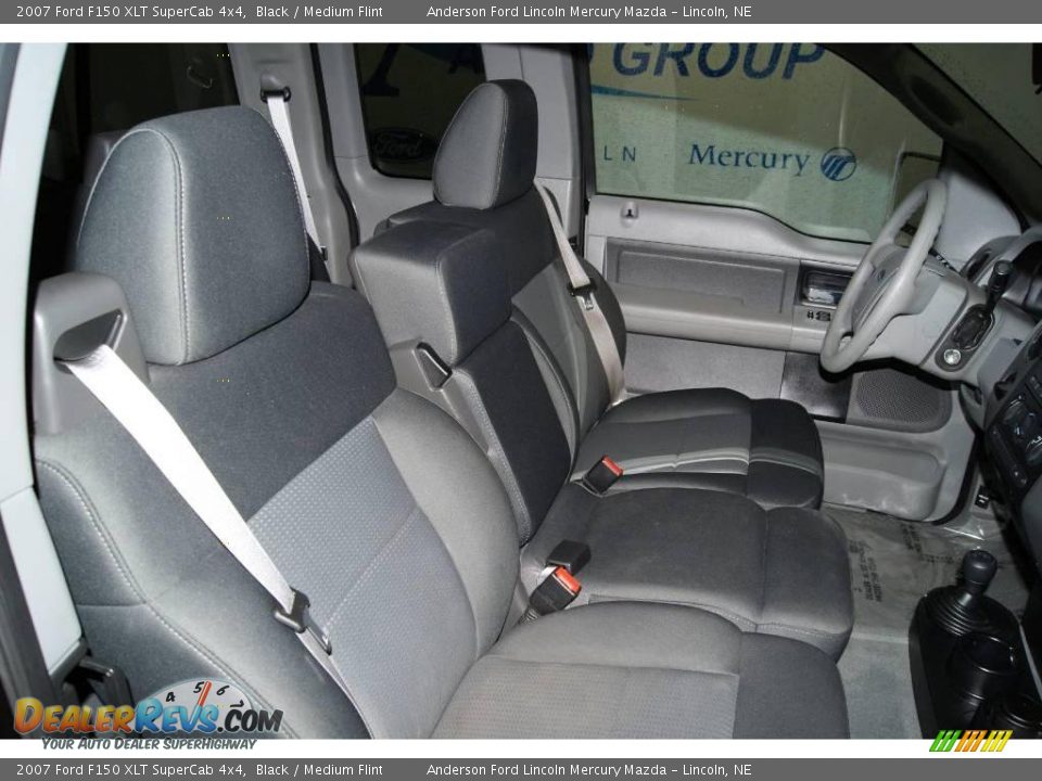 2007 Ford F150 XLT SuperCab 4x4 Black / Medium Flint Photo #30