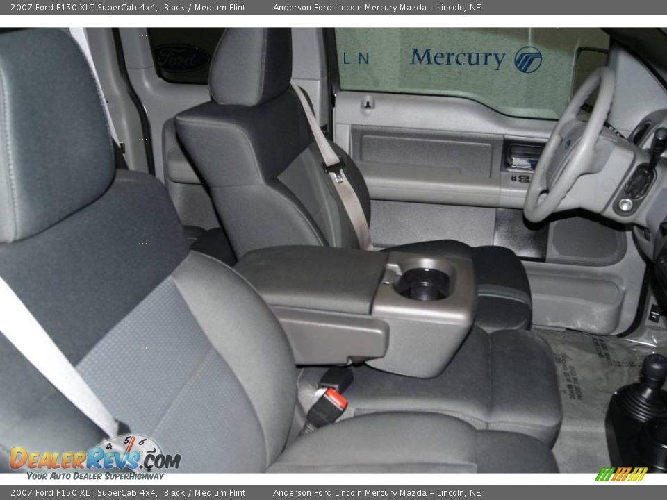 2007 Ford F150 XLT SuperCab 4x4 Black / Medium Flint Photo #31