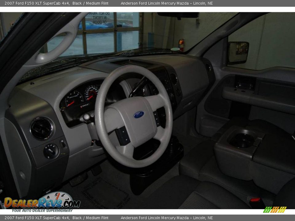 2007 Ford F150 XLT SuperCab 4x4 Black / Medium Flint Photo #35