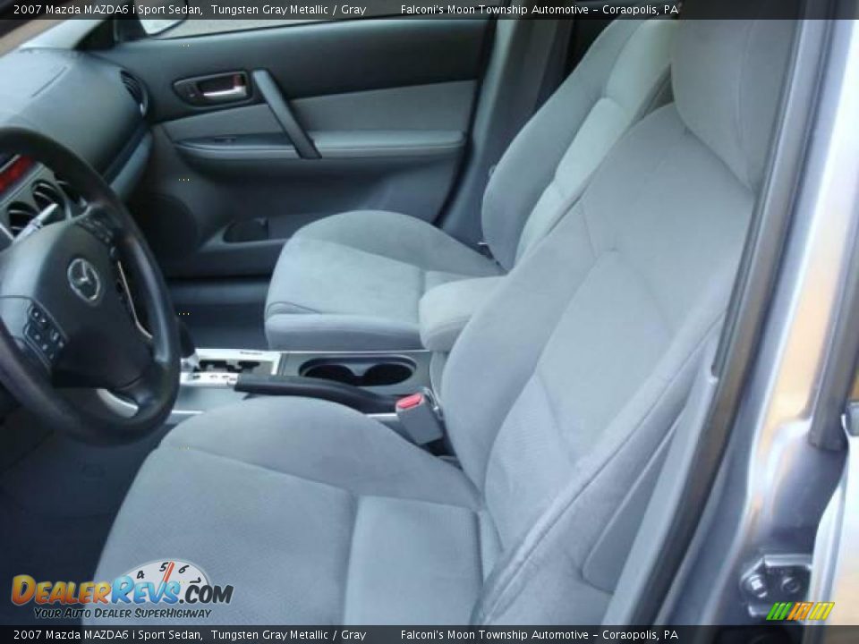 2007 Mazda MAZDA6 i Sport Sedan Tungsten Gray Metallic / Gray Photo #8