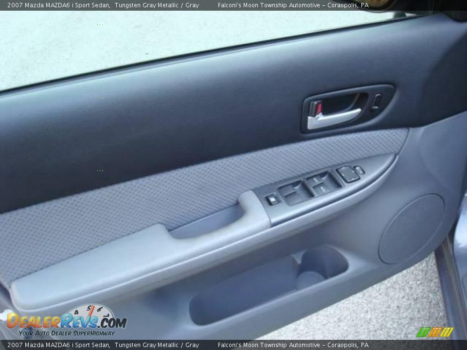 2007 Mazda MAZDA6 i Sport Sedan Tungsten Gray Metallic / Gray Photo #11