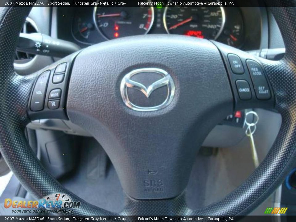 2007 Mazda MAZDA6 i Sport Sedan Tungsten Gray Metallic / Gray Photo #12