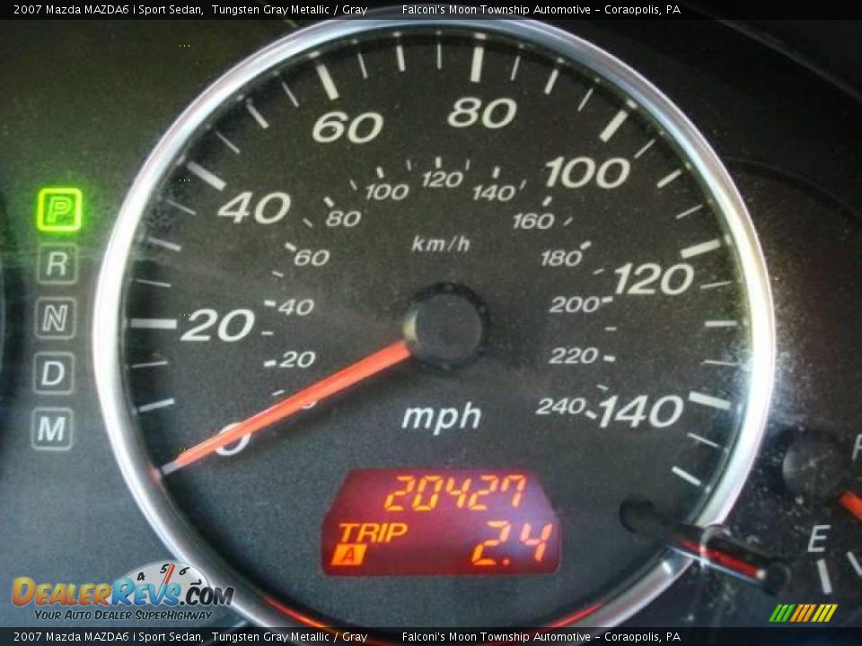 2007 Mazda MAZDA6 i Sport Sedan Tungsten Gray Metallic / Gray Photo #15