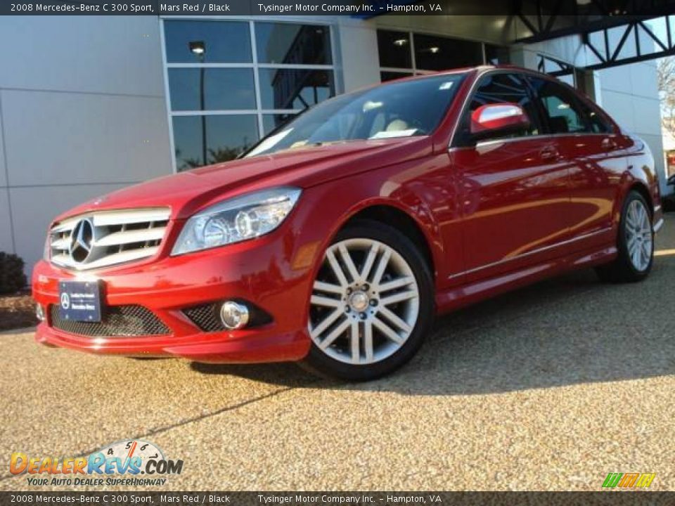 2008 Mercedes-Benz C 300 Sport Mars Red / Black Photo #1