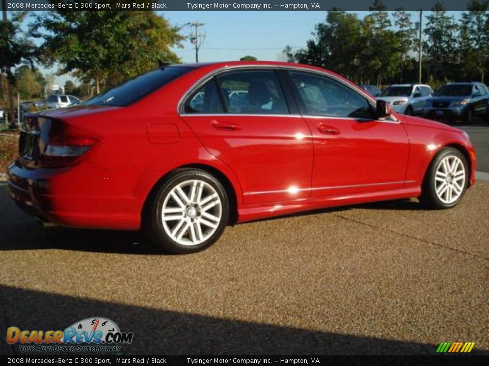 2008 Mercedes-Benz C 300 Sport Mars Red / Black Photo #4