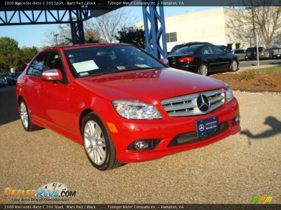 2008 Mercedes-Benz C 300 Sport Mars Red / Black Photo #5