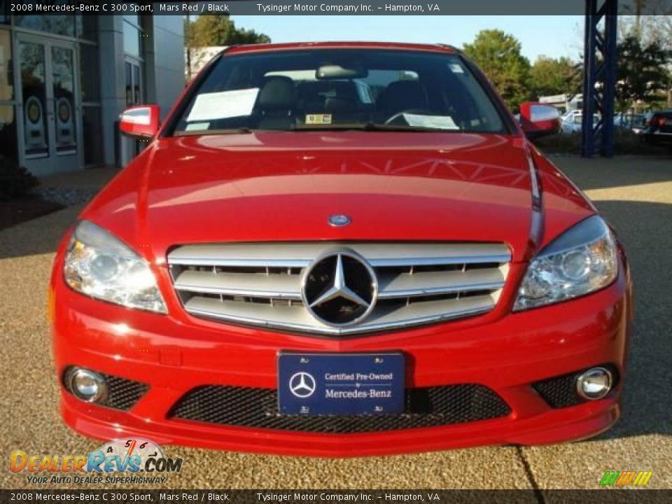 2008 Mercedes-Benz C 300 Sport Mars Red / Black Photo #6