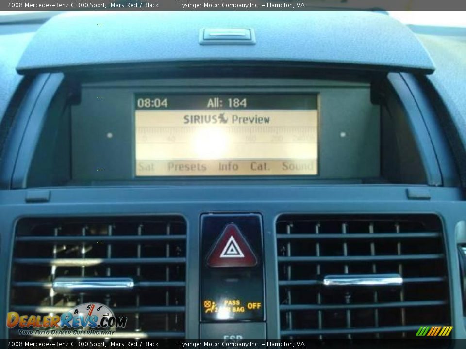 2008 Mercedes-Benz C 300 Sport Mars Red / Black Photo #11