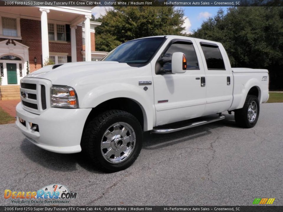 2006 Ford F250 Super Duty Tuscany FTX Crew Cab 4x4 Oxford White / Medium Flint Photo #2