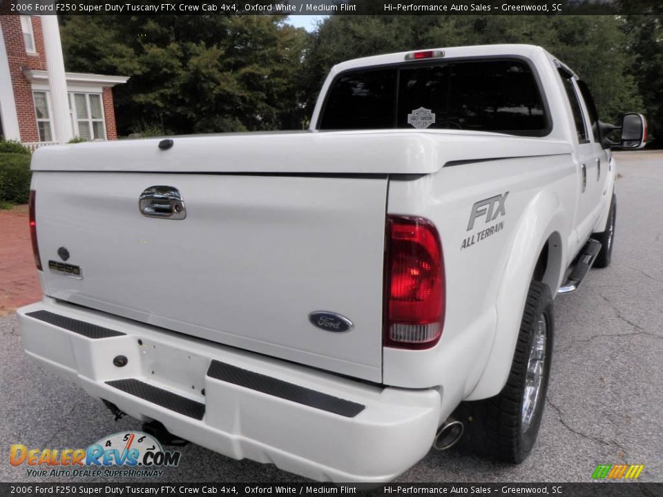 2006 Ford F250 Super Duty Tuscany FTX Crew Cab 4x4 Oxford White / Medium Flint Photo #7