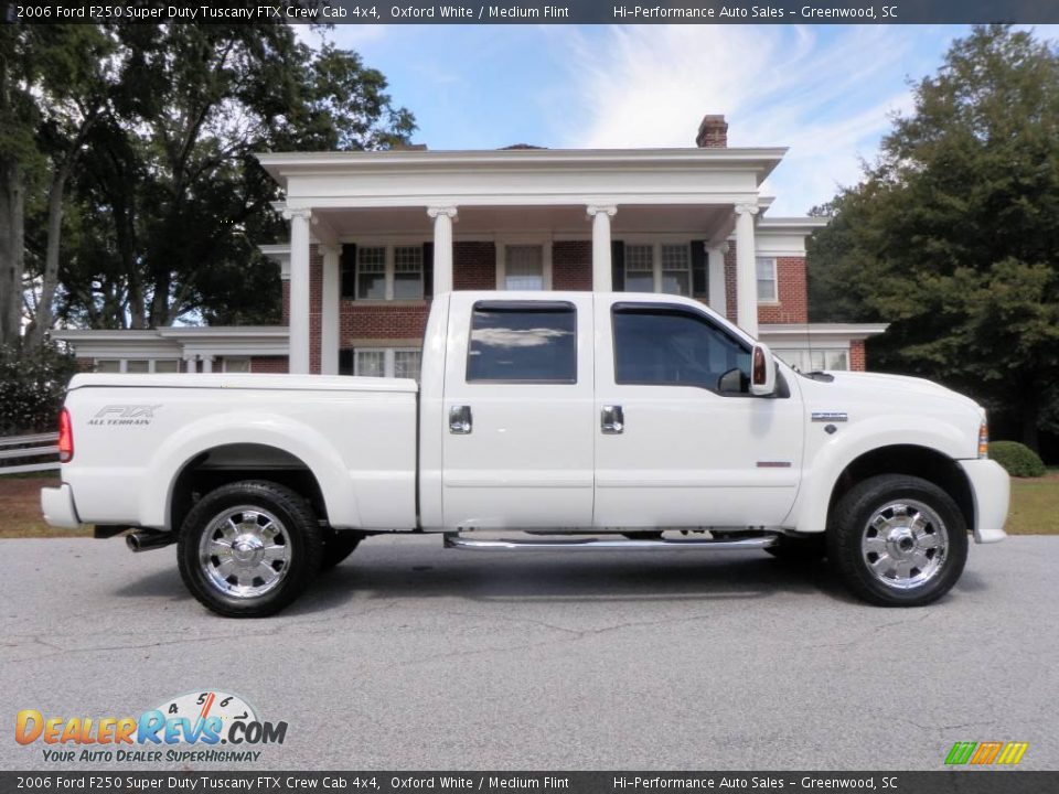 2006 Ford F250 Super Duty Tuscany FTX Crew Cab 4x4 Oxford White / Medium Flint Photo #9