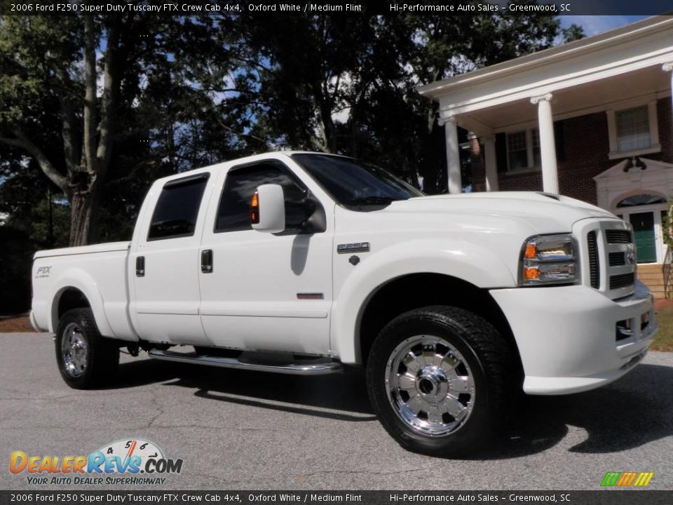 2006 Ford F250 Super Duty Tuscany FTX Crew Cab 4x4 Oxford White / Medium Flint Photo #10