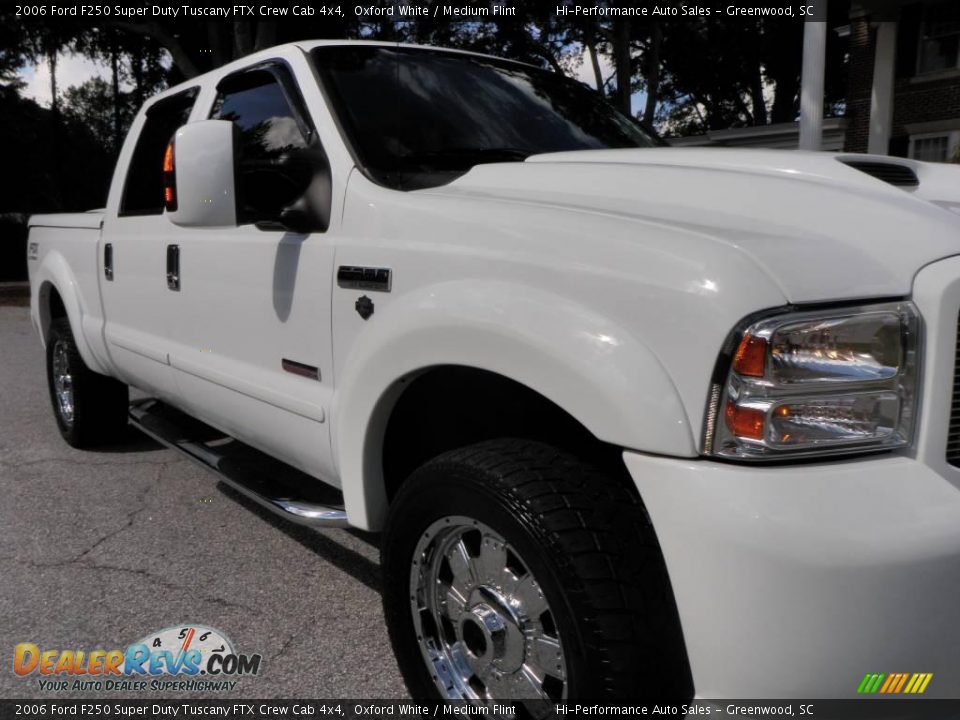 2006 Ford F250 Super Duty Tuscany FTX Crew Cab 4x4 Oxford White / Medium Flint Photo #14