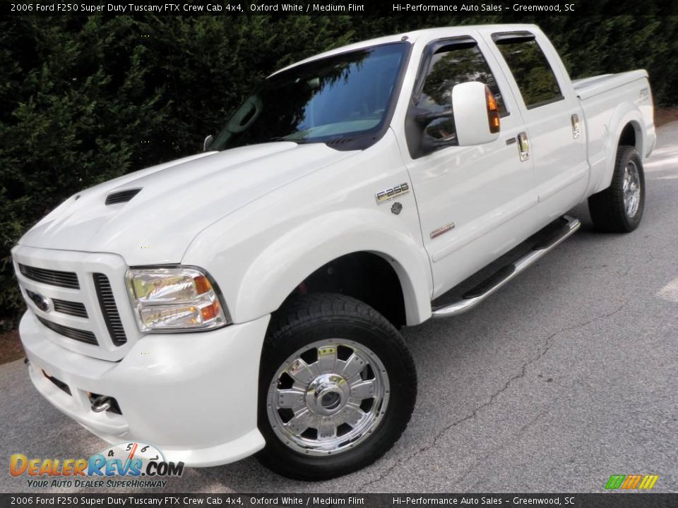 2006 Ford F250 Super Duty Tuscany FTX Crew Cab 4x4 Oxford White / Medium Flint Photo #21