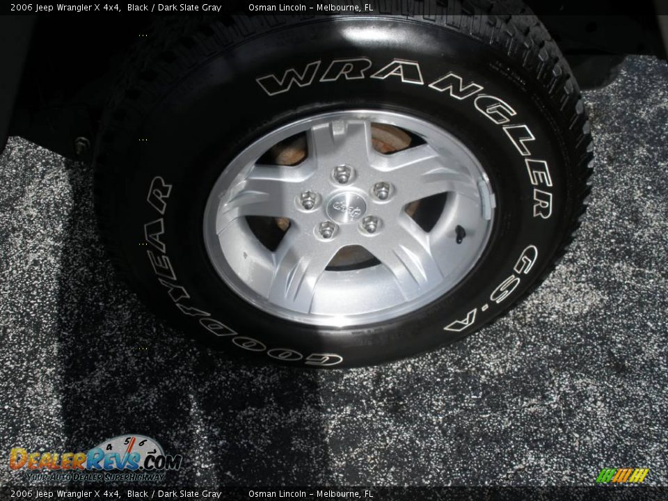 2006 Jeep Wrangler X 4x4 Black / Dark Slate Gray Photo #9