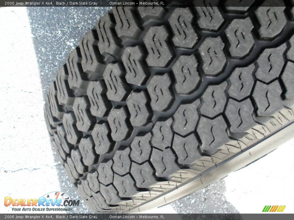 2006 Jeep Wrangler X 4x4 Black / Dark Slate Gray Photo #10