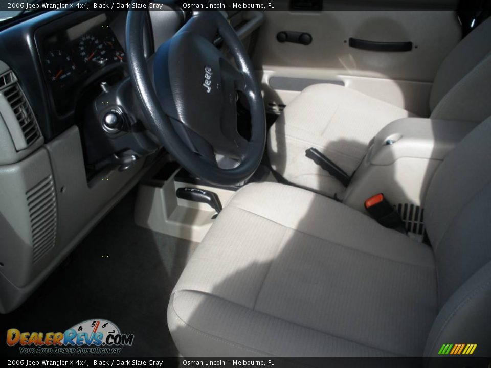 2006 Jeep Wrangler X 4x4 Black / Dark Slate Gray Photo #11
