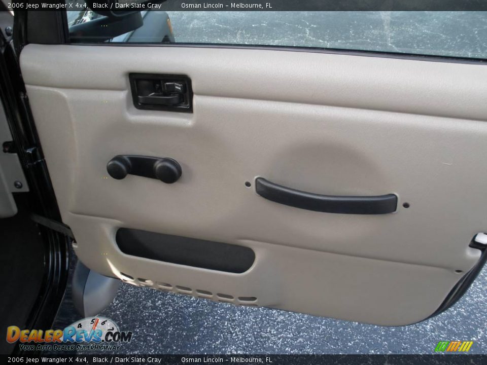 2006 Jeep Wrangler X 4x4 Black / Dark Slate Gray Photo #12