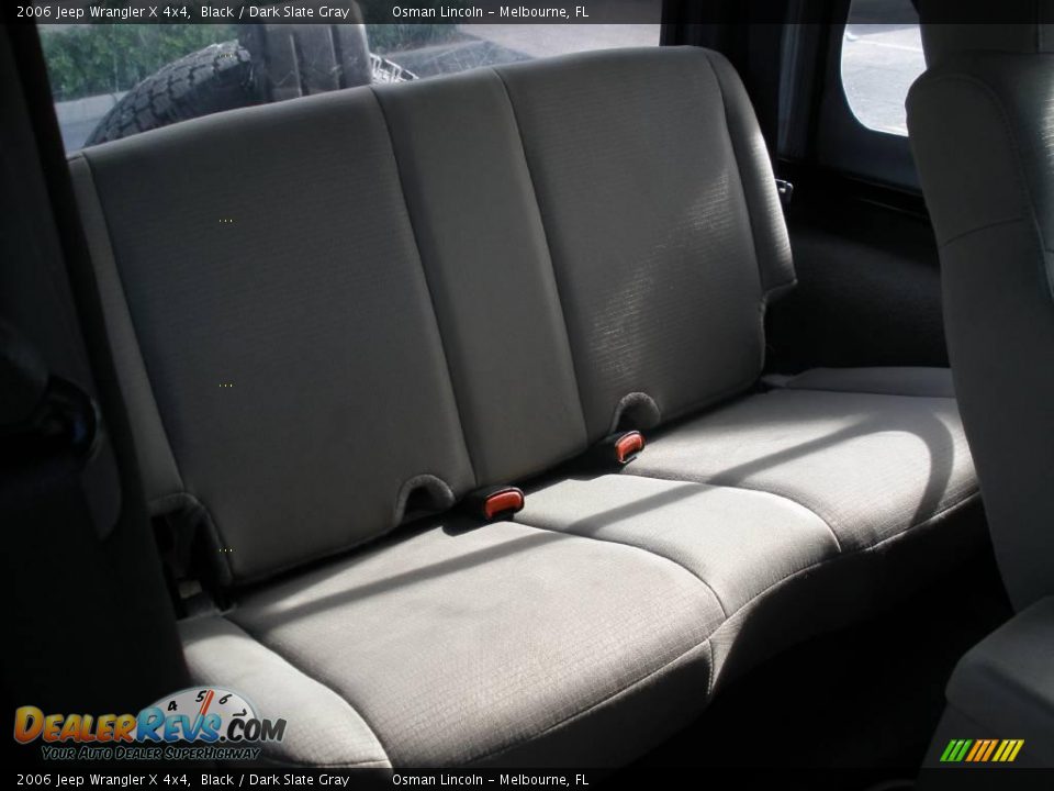 2006 Jeep Wrangler X 4x4 Black / Dark Slate Gray Photo #14