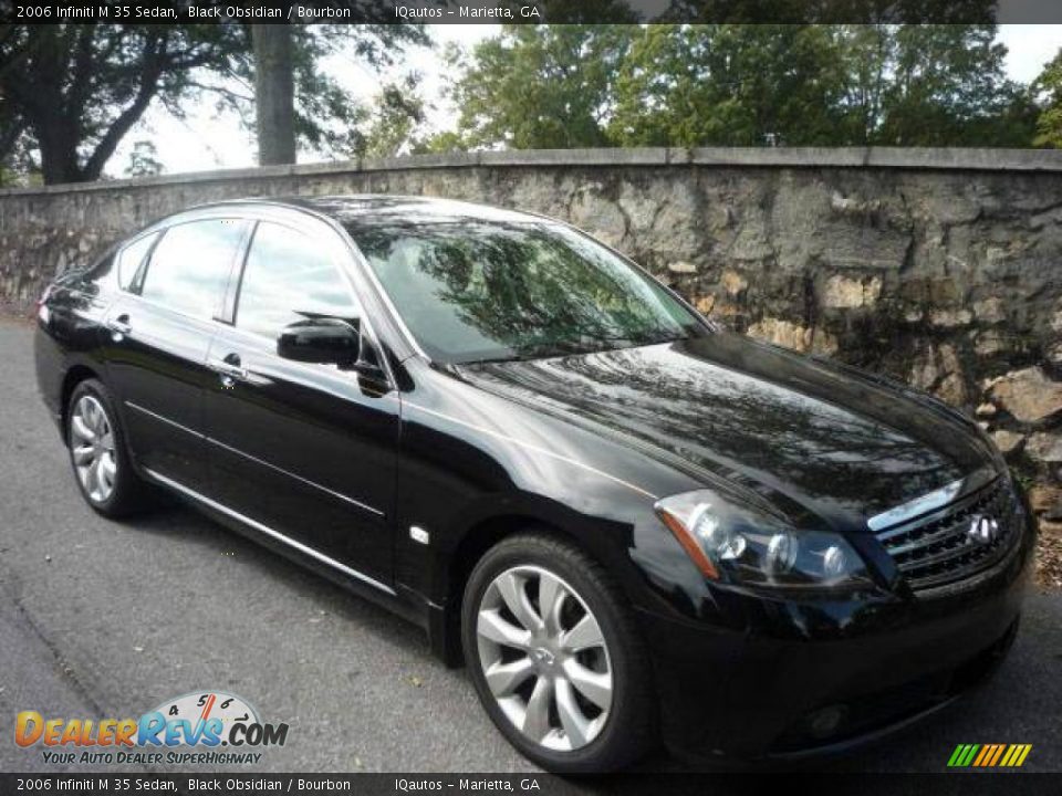 2006 Infiniti M 35 Sedan Black Obsidian / Bourbon Photo #1