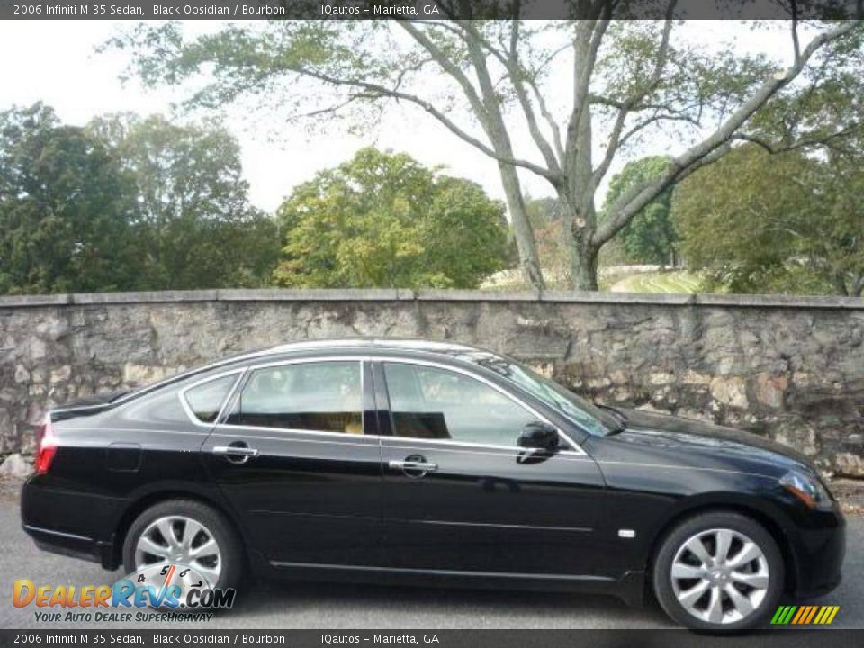2006 Infiniti M 35 Sedan Black Obsidian / Bourbon Photo #2