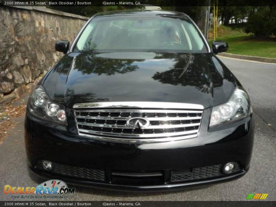2006 Infiniti M 35 Sedan Black Obsidian / Bourbon Photo #3