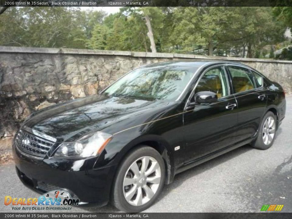 2006 Infiniti M 35 Sedan Black Obsidian / Bourbon Photo #4