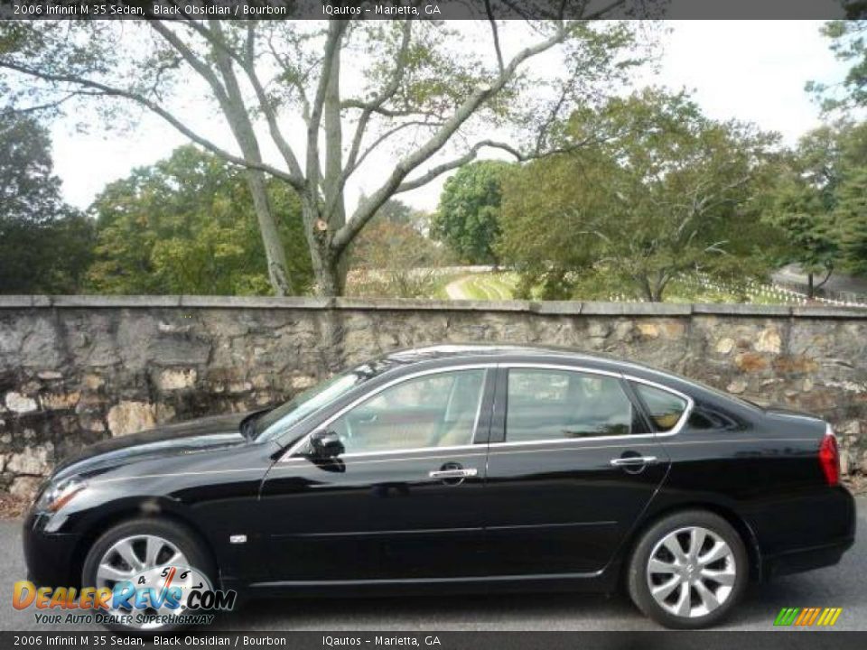 2006 Infiniti M 35 Sedan Black Obsidian / Bourbon Photo #5