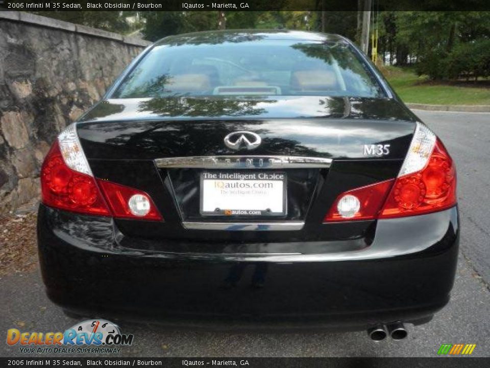 2006 Infiniti M 35 Sedan Black Obsidian / Bourbon Photo #6