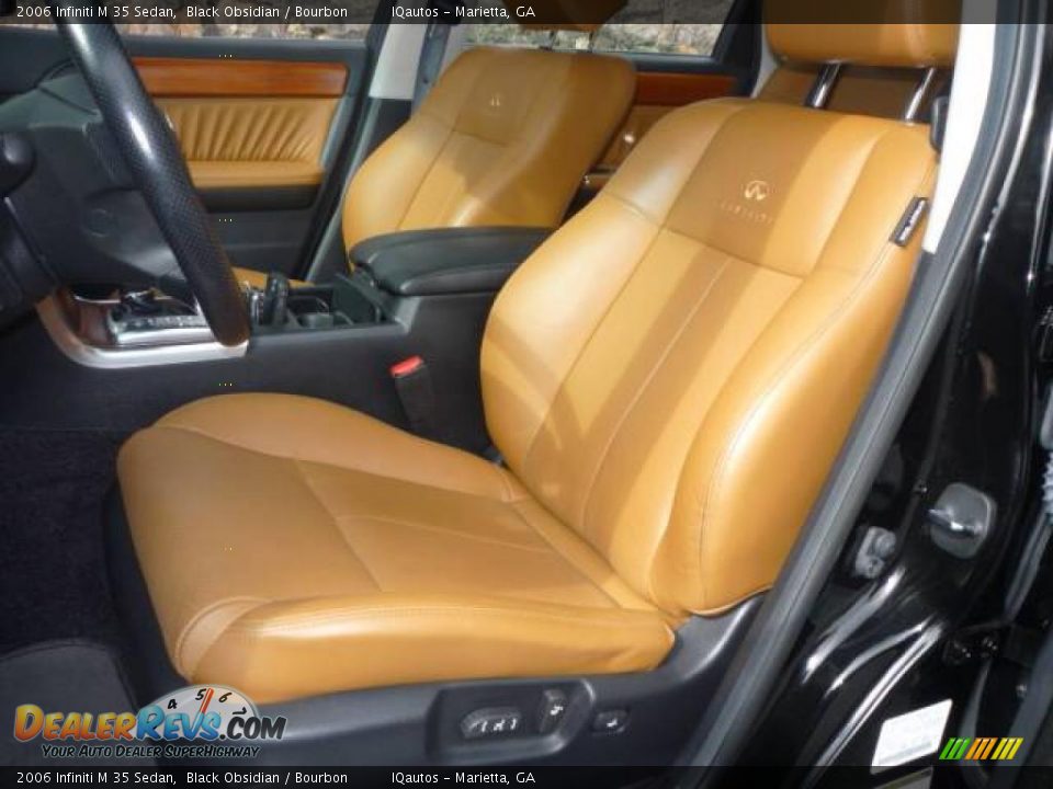 2006 Infiniti M 35 Sedan Black Obsidian / Bourbon Photo #8
