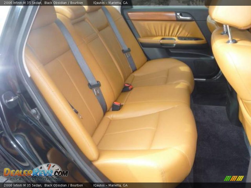 2006 Infiniti M 35 Sedan Black Obsidian / Bourbon Photo #9