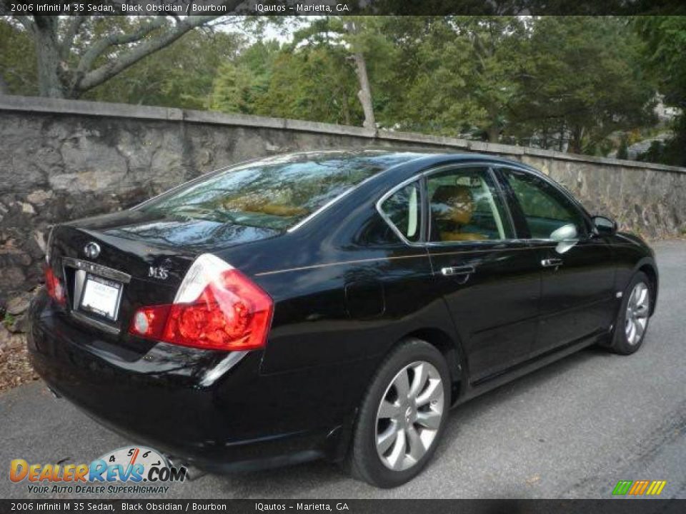 2006 Infiniti M 35 Sedan Black Obsidian / Bourbon Photo #11