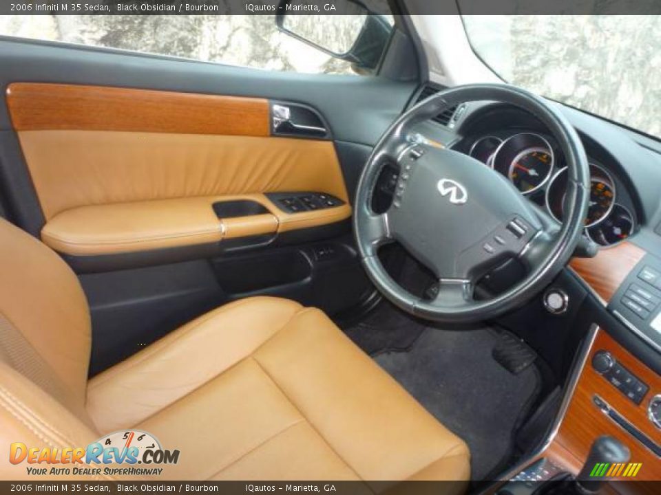 2006 Infiniti M 35 Sedan Black Obsidian / Bourbon Photo #13