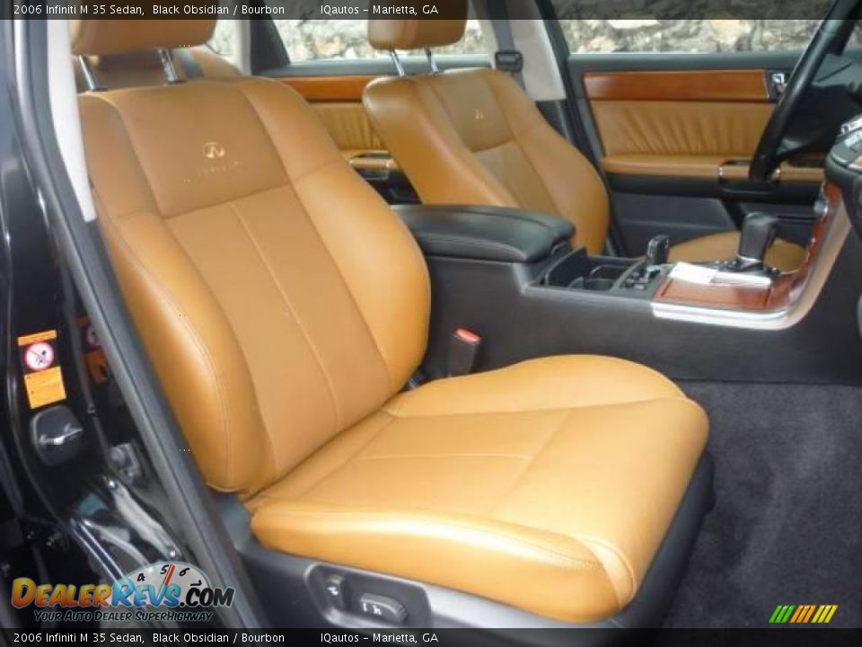 2006 Infiniti M 35 Sedan Black Obsidian / Bourbon Photo #14
