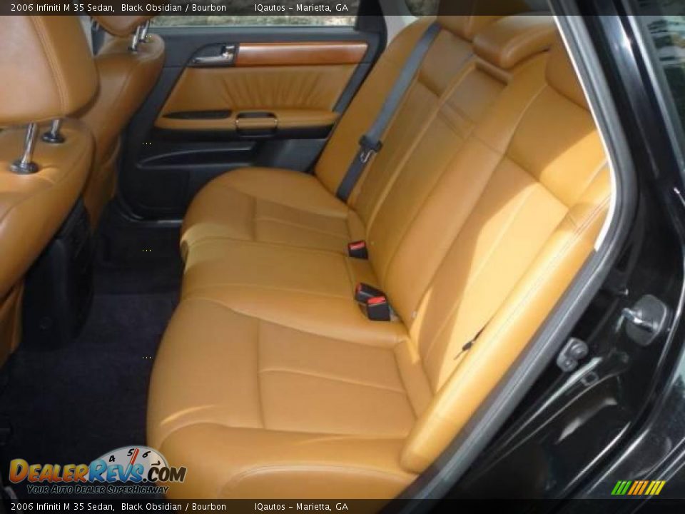 2006 Infiniti M 35 Sedan Black Obsidian / Bourbon Photo #15