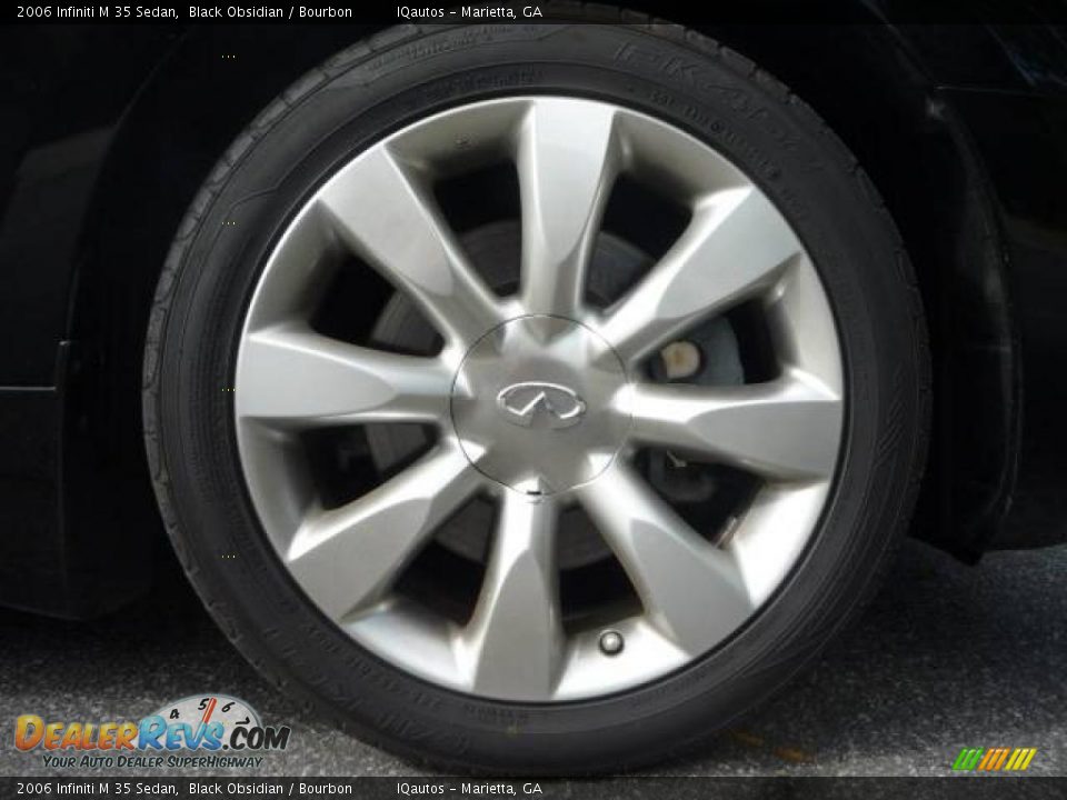 2006 Infiniti M 35 Sedan Black Obsidian / Bourbon Photo #25