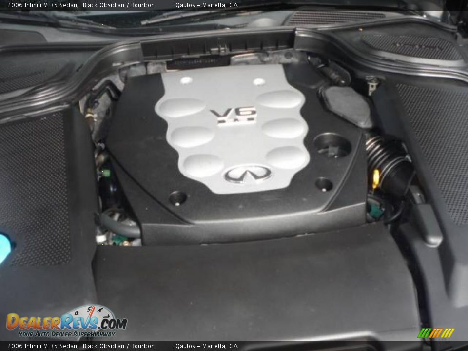 2006 Infiniti M 35 Sedan Black Obsidian / Bourbon Photo #26