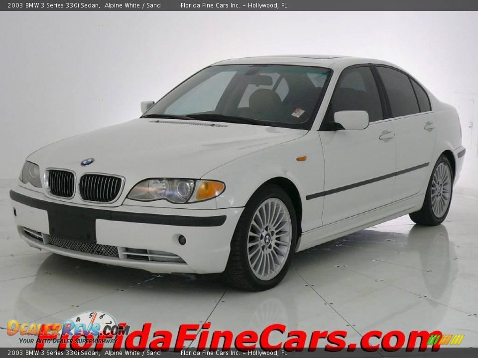 2003 BMW 3 Series 330i Sedan Alpine White / Sand Photo #1