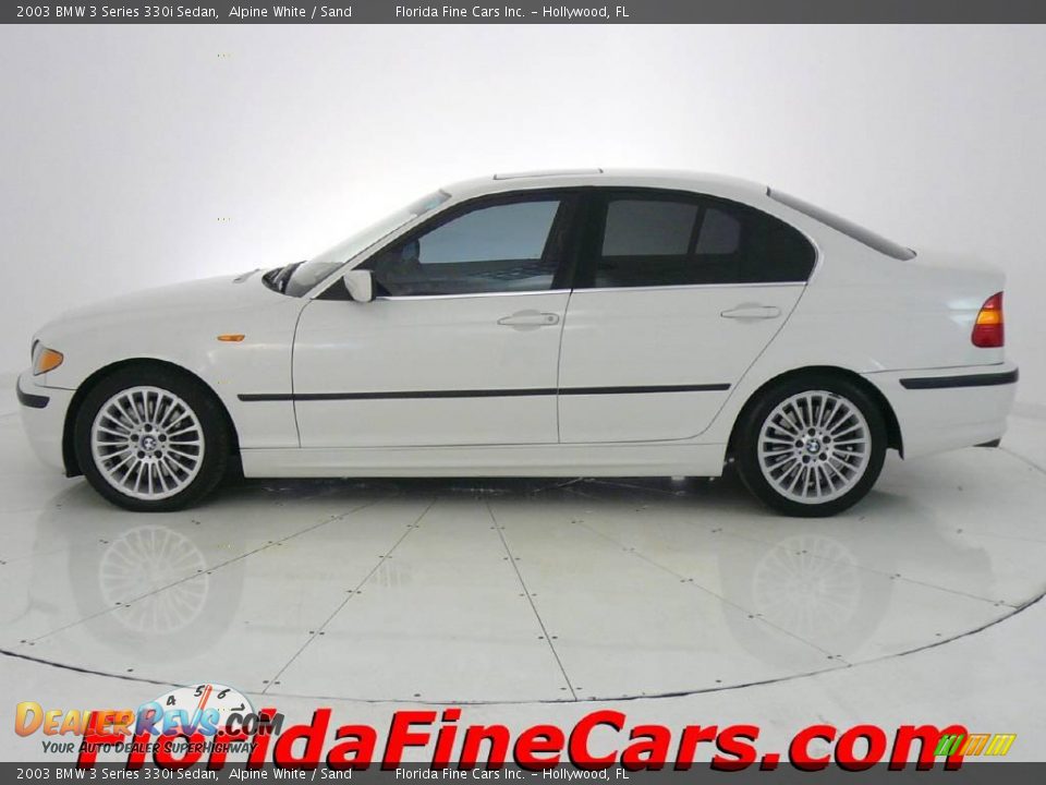 2003 BMW 3 Series 330i Sedan Alpine White / Sand Photo #3