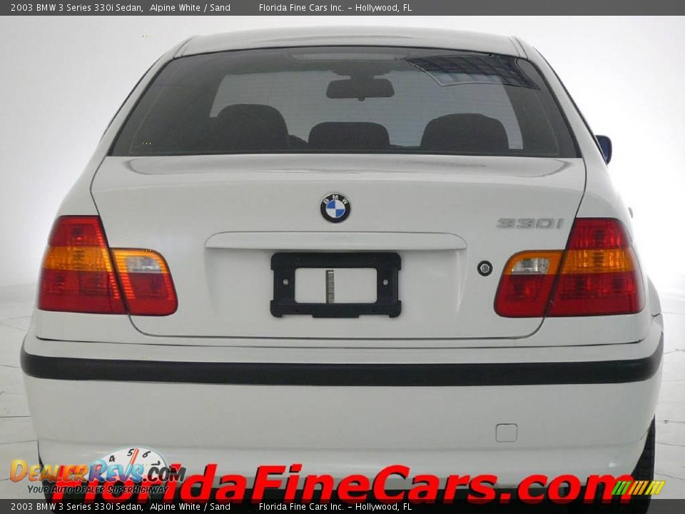2003 BMW 3 Series 330i Sedan Alpine White / Sand Photo #6