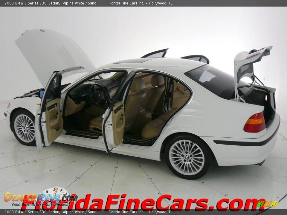 2003 BMW 3 Series 330i Sedan Alpine White / Sand Photo #8