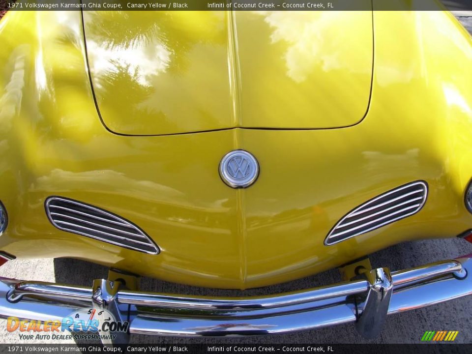 1971 Volkswagen Karmann Ghia Coupe Canary Yellow / Black Photo #30
