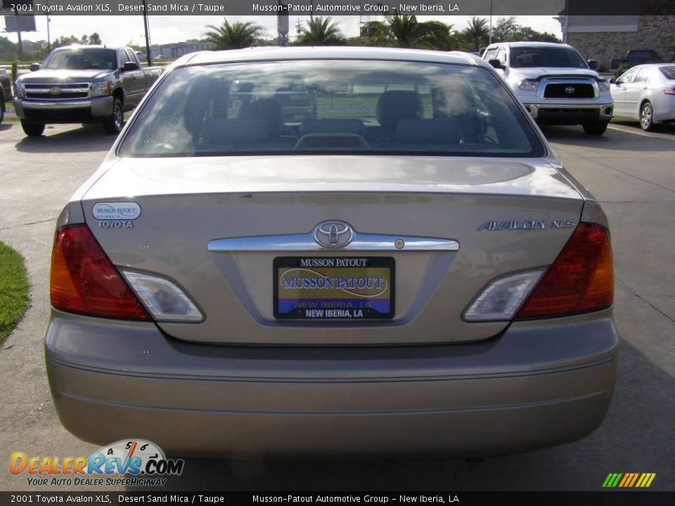 2001 Toyota Avalon XLS Desert Sand Mica / Taupe Photo #4