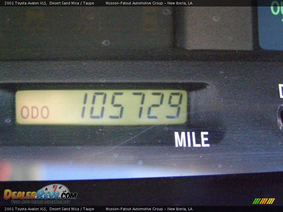 2001 Toyota Avalon XLS Desert Sand Mica / Taupe Photo #14