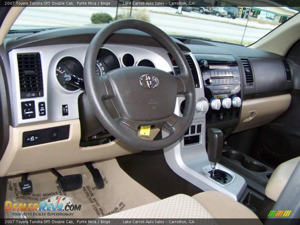 2007 Toyota Tundra SR5 Double Cab Pyrite Mica / Beige Photo #17