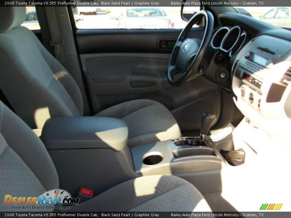 2008 Toyota Tacoma V6 SR5 PreRunner Double Cab Black Sand Pearl / Graphite Gray Photo #6