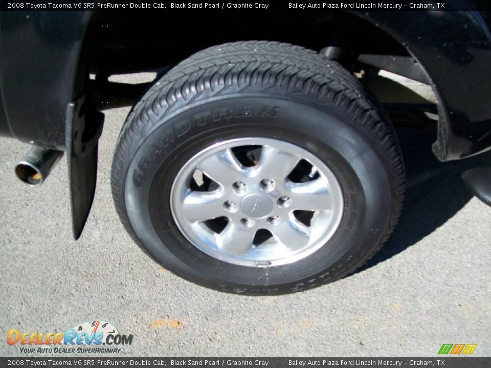 2008 Toyota Tacoma V6 SR5 PreRunner Double Cab Black Sand Pearl / Graphite Gray Photo #7