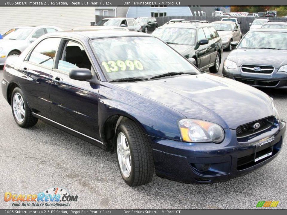 2005 Subaru Impreza 2.5 RS Sedan Regal Blue Pearl / Black Photo #3